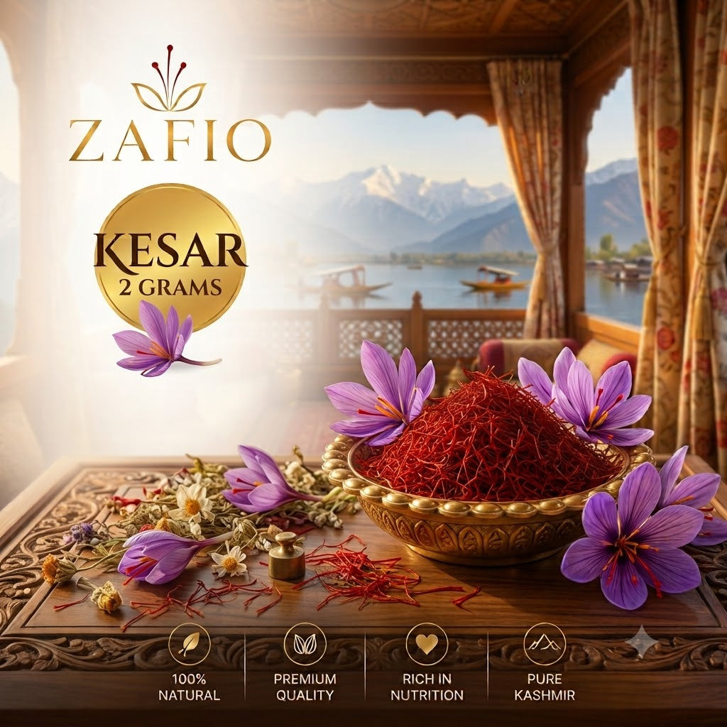 Kashmiri Mongra Saffron | 100% Pure Kesar | GI-Tagged, ISO 3632 tested | Category I | 2gm