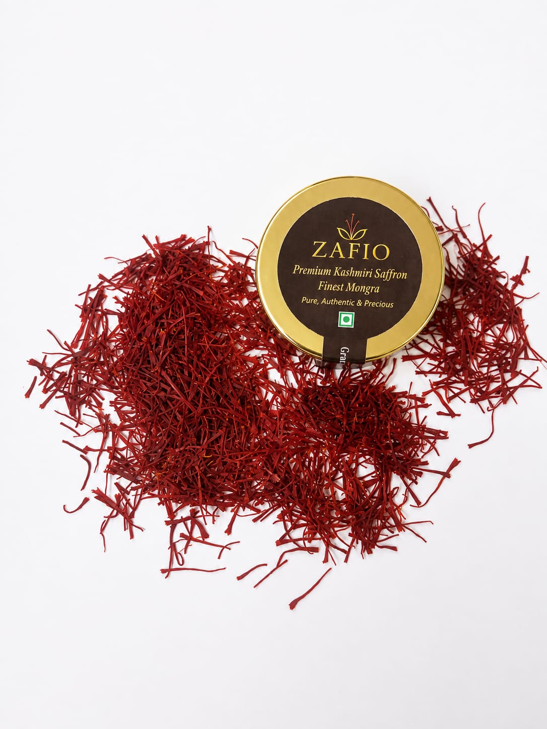 Kashmiri Mongra Saffron | 100% Pure Kesar | GI-Tagged, ISO 3632 tested | Category I | 2gm